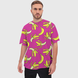 Мужская футболка oversize 3D Banana pattern Summer Color - фото 2