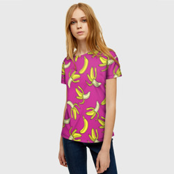 Женская футболка 3D Banana pattern Summer Color - фото 2