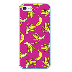 Чехол для iPhone 5/5S матовый Banana pattern Summer Color