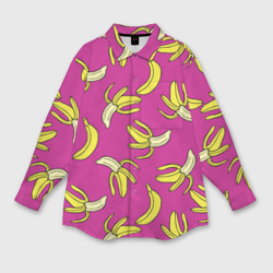 Мужская рубашка oversize 3D Banana pattern Summer Color