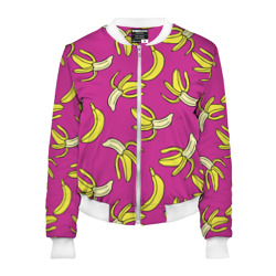 Женский бомбер 3D Banana pattern Summer Color