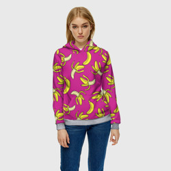 Женская толстовка 3D Banana pattern Summer Color - фото 2