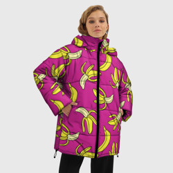 Женская зимняя куртка Oversize Banana pattern Summer Color - фото 2