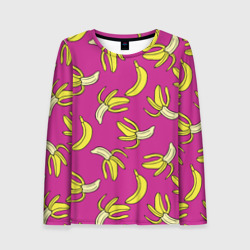 Женский лонгслив 3D Banana pattern Summer Color