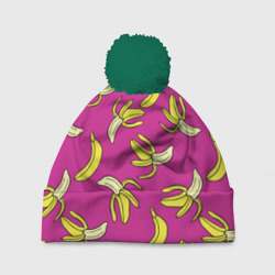 Шапка 3D c помпоном Banana pattern Summer Color