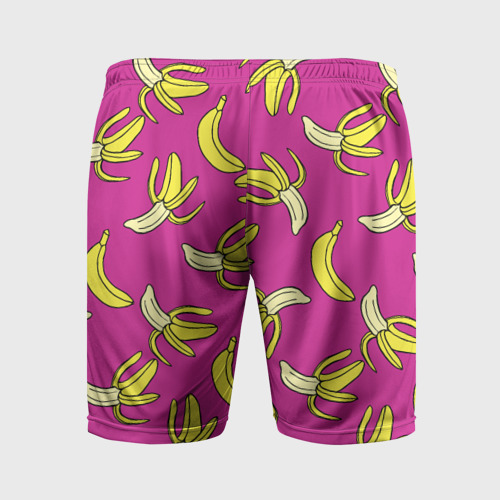 Мужские шорты спортивные Banana pattern Summer Color, цвет 3D печать - фото 2