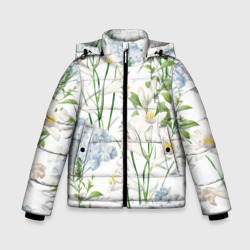 Зимняя куртка для мальчиков 3D Цветы Утонченные и Яркие