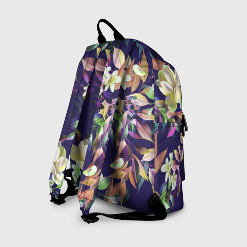 Рюкзак 3D с принтом Цветы Красочный Букет, вид сзади #1