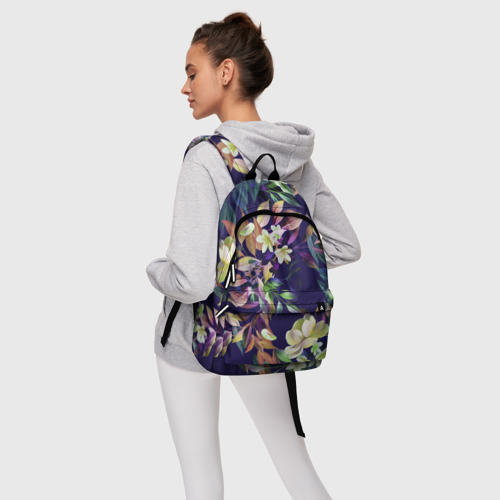 Рюкзак 3D с принтом Цветы Красочный Букет, фото #4