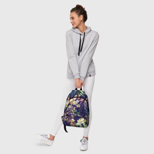 Рюкзак 3D с принтом Цветы Красочный Букет, фото #6