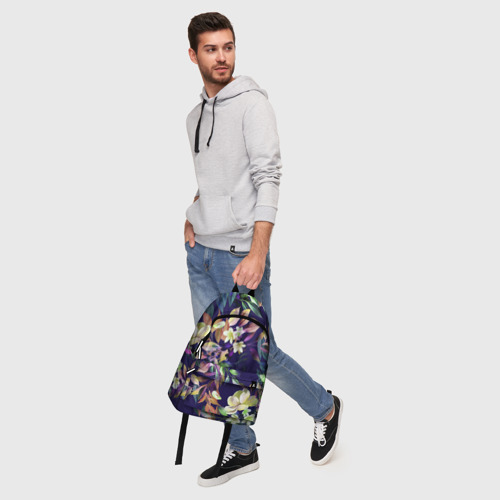 Рюкзак 3D с принтом Цветы Красочный Букет, фото #5