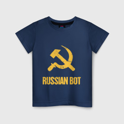 Светящаяся детская футболка Russian Bot