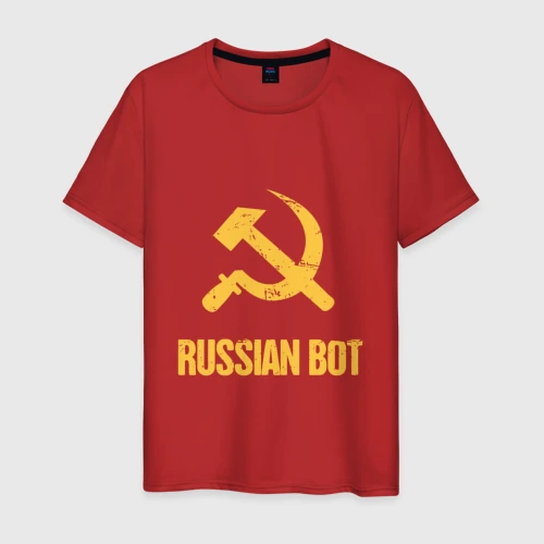Светящаяся мужская футболка Russian Bot
