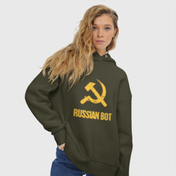 Женское светящееся худи Russian Bot - фото 2