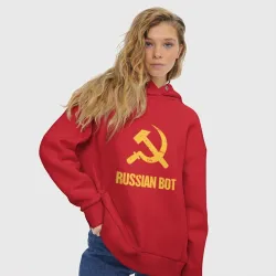 Женское светящееся худи Russian Bot - фото 2