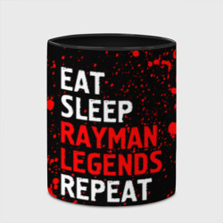 Кружка с полной запечаткой Eat Sleep Rayman Legends Repeat + Брызги - фото 2