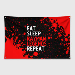 Флаг-баннер Eat Sleep Rayman Legends Repeat + Брызги