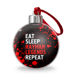Ёлочный шар Eat Sleep Rayman Legends Repeat + Брызги