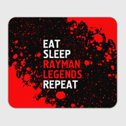 Прямоугольный коврик для мышки Eat Sleep Rayman Legends Repeat + Брызги