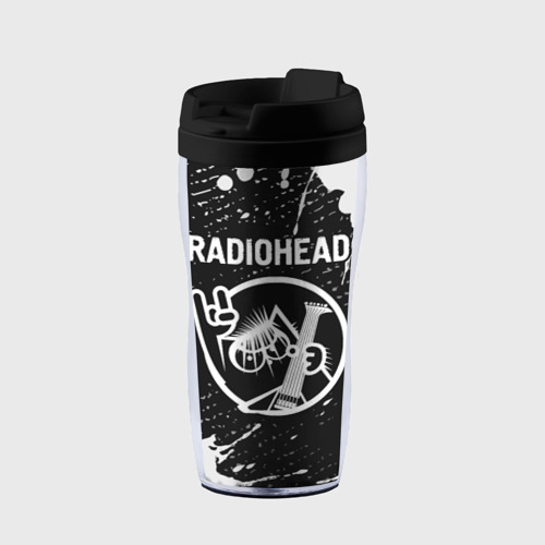 Термокружка-непроливайка Radiohead + КОТ + Краска