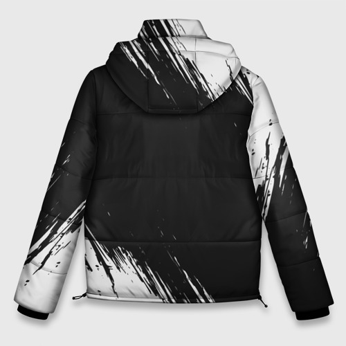 Мужская зимняя куртка 3D Страха нет - символ велеса - Краска, цвет черный - фото 2