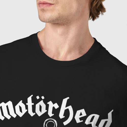 Мужская футболка хлопок Motorhead lemmy, цвет черный - фото 6