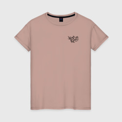 Женская футболка хлопок Noize mc нойз мс logo