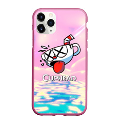 Чехол для iPhone 11 Pro Max матовый Cuphead Разбитая    чашечка