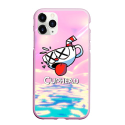 Чехол для iPhone 11 Pro Max матовый Cuphead Разбитая    чашечка