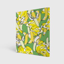 Холст квадратный Banana pattern Summer Food