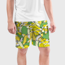 Мужские шорты спортивные Banana pattern Summer Food - фото 2