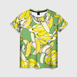 Женская футболка 3D Banana pattern Summer Food