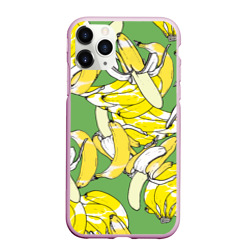 Чехол для iPhone 11 Pro Max матовый Banana pattern Summer Food