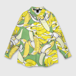Женская рубашка oversize 3D Banana pattern Summer Food