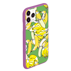 Чехол для iPhone 11 Pro Max матовый Banana pattern Summer Food - фото 2