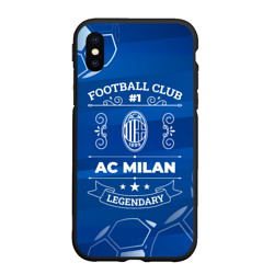 Чехол для iPhone XS Max матовый AC Milan Legends