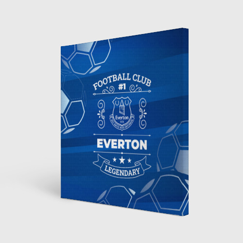 Холст квадратный Everton, цвет 3D печать