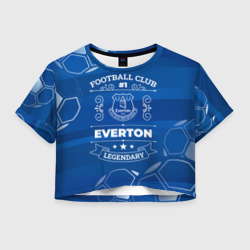 Женская футболка Crop-top 3D Everton