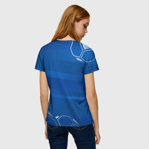 Женская футболка 3D с принтом Everton, вид сзади #2