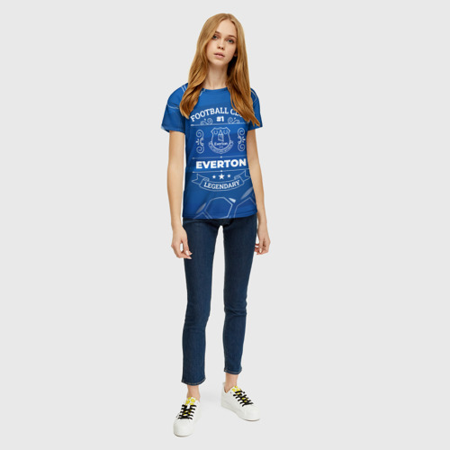 Женская футболка 3D с принтом Everton, вид сбоку #3