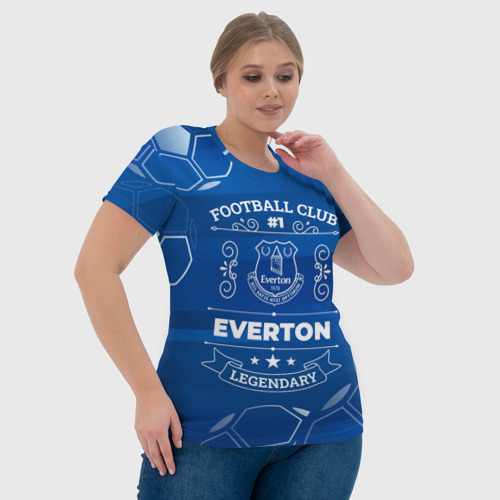 Женская футболка 3D с принтом Everton, фото #4