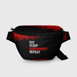 Поясная сумка 3D Eat Sleep Warhammer Repeat - Спрей