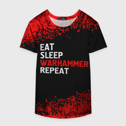 Накидка на куртку 3D Eat Sleep Warhammer Repeat - Спрей, цвет 3D печать - фото 4