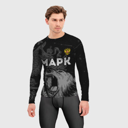 Мужской рашгард 3D Марк Россия Медведь - фото 2