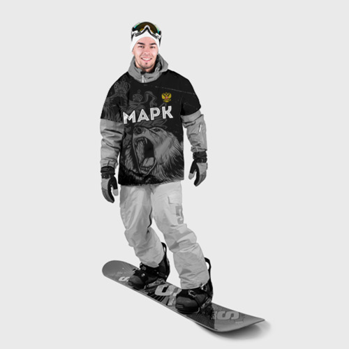 Накидка на куртку 3D Марк Россия Медведь, цвет 3D печать - фото 3