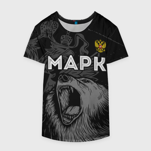 Накидка на куртку 3D Марк Россия Медведь, цвет 3D печать - фото 4