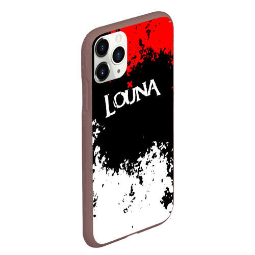 Чехол для iPhone 11 Pro Max матовый Louna band, цвет коричневый - фото 3