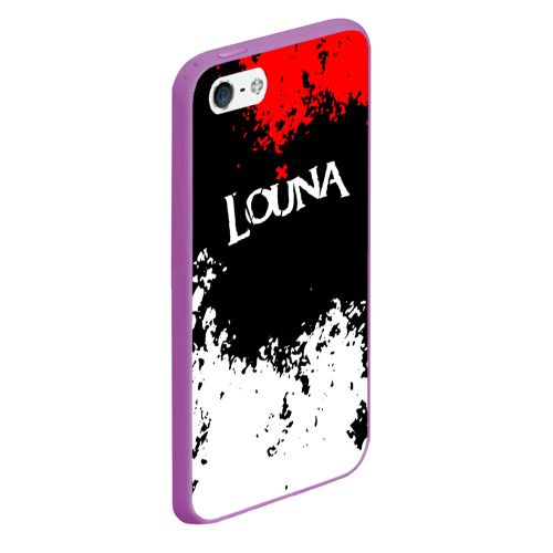 Чехол для iPhone 5/5S матовый Louna band, цвет фиолетовый - фото 3