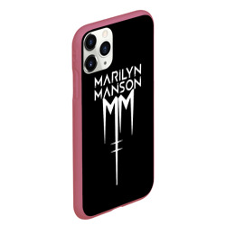 Чехол для iPhone 11 Pro Max матовый Marilyn Manson rock n roll - фото 2