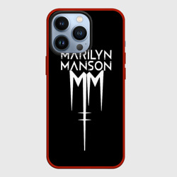 Чехол для iPhone 13 Pro Marilyn Manson rock n roll